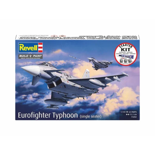 4009874282-3 Revell - Starter Kit Eurofighter Typhoon (single seater) - 74282