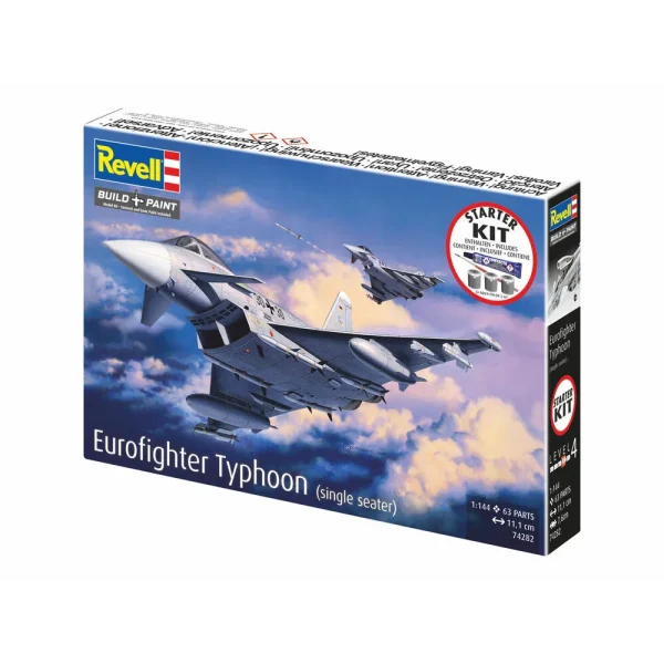 4009874282-4 Revell - Starter Kit Eurofighter Typhoon (single seater) - 74282