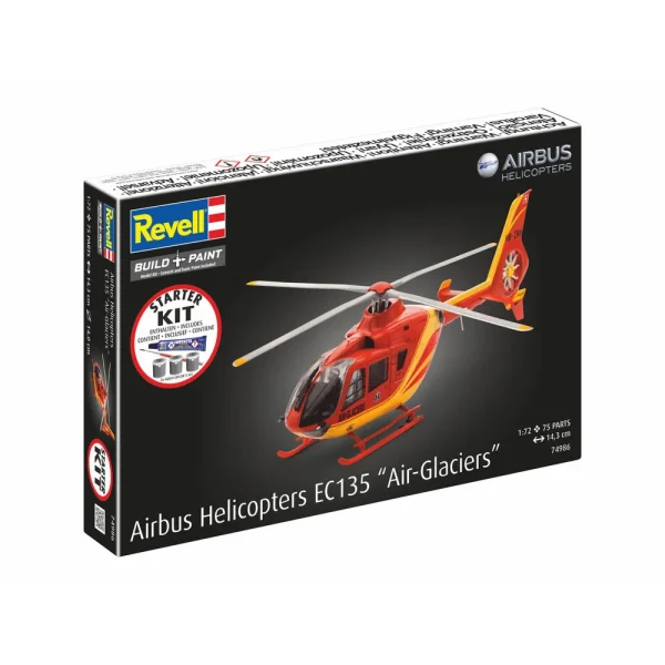 Revell - Starter Kit Airbus Helicopters EC135 Air Glaciers - 74986