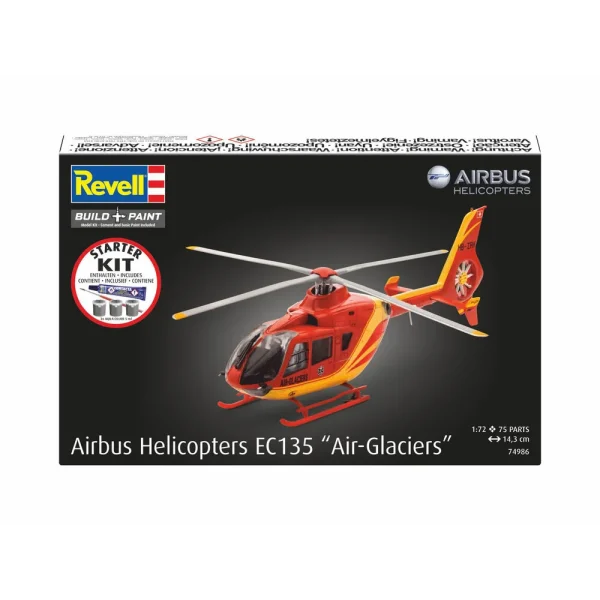 Revell - Starter Kit Airbus Helicopters EC135 Air Glaciers - 74986