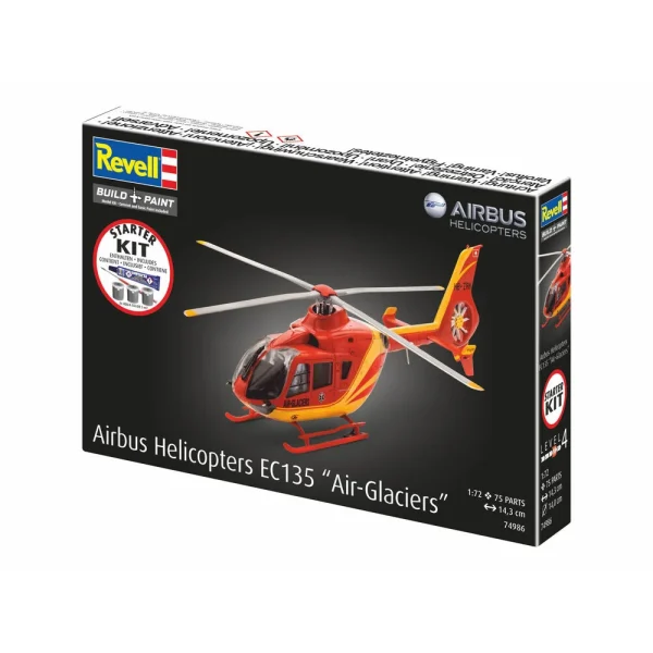 Revell - Starter Kit Airbus Helicopters EC135 Air Glaciers - 74986
