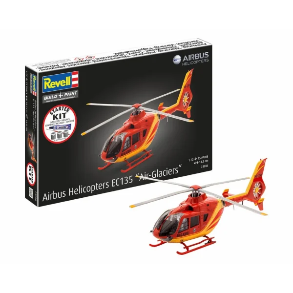 4009874986 Revell - Starter Kit Airbus Helicopters EC135 Air Glaciers - 74986
