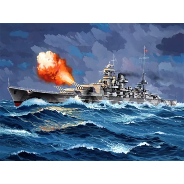 4009875181-6 Revell - Starter Kit Battleship Gneisenau - 75181
