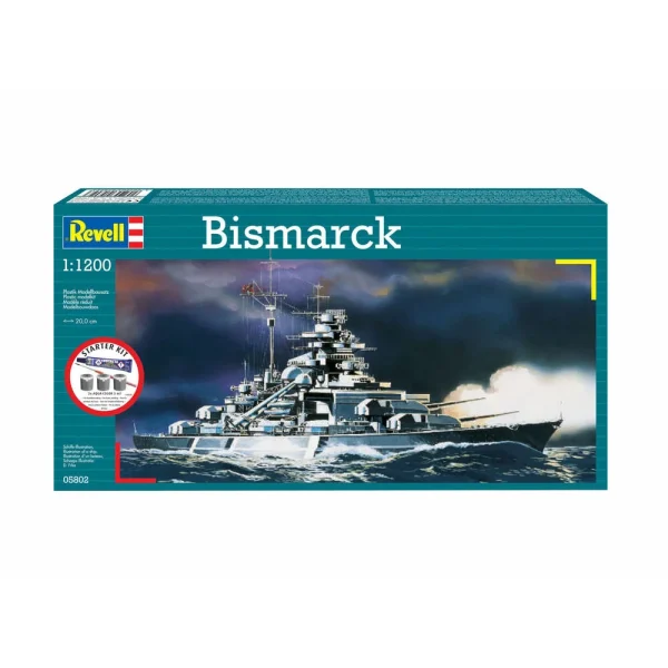 4009875802-3 Revell - Starter Kit Bismarck - 75802