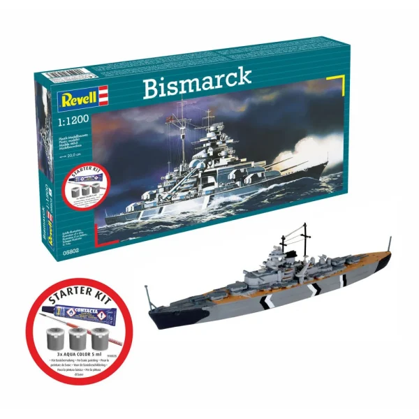 4009875802 Revell - Starter Kit Bismarck - 75802