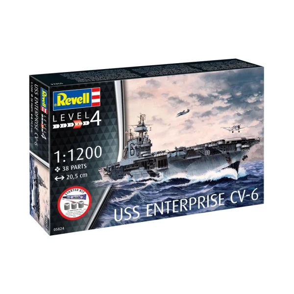Revell - Starter Kit USS Enterprise CV-6 - 75824