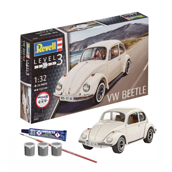 4009877681-12 Revell - Starter Kit VW Beetle - 77681