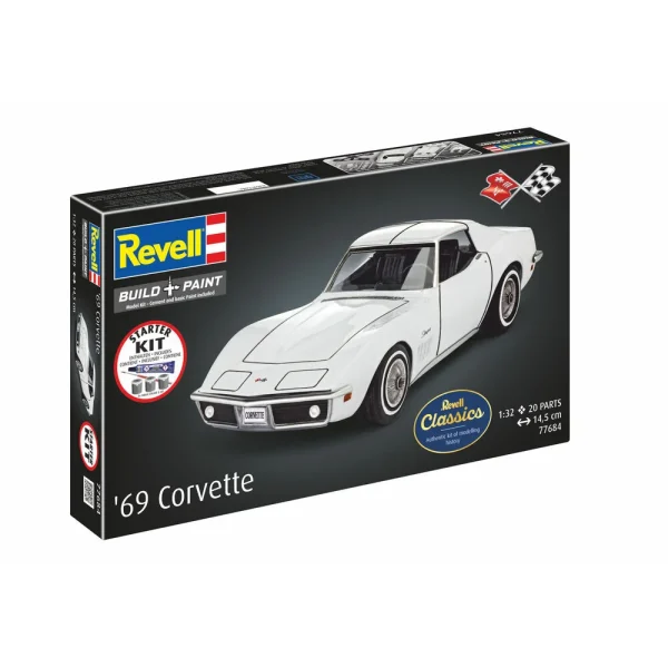 4009877684-2 Revell - Starter Kit Corvette C3 - 77684