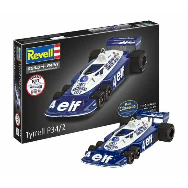 Revell - Starter Kit Tyrrell P34/2 6-Wheeler - 77741