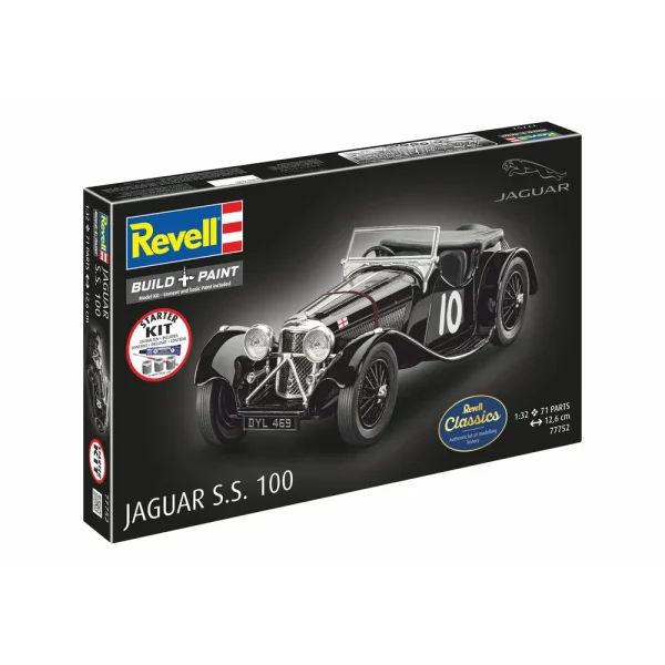 Revell - Starter Kit Jaguar SS 100 - 77752