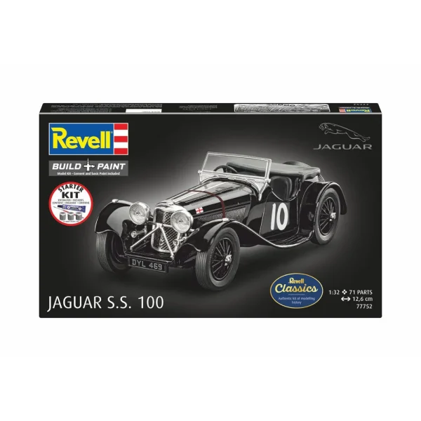 Revell - Starter Kit Jaguar SS 100 - 77752