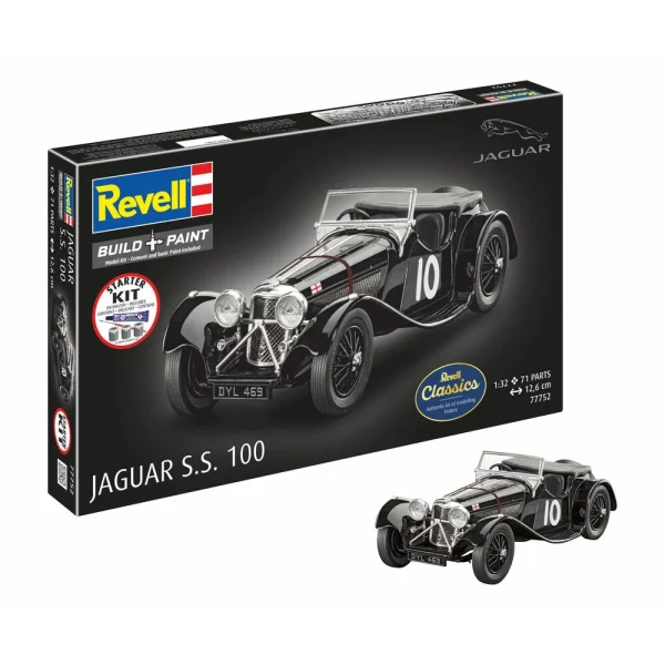 Revell - Starter Kit Jaguar SS 100 - 77752