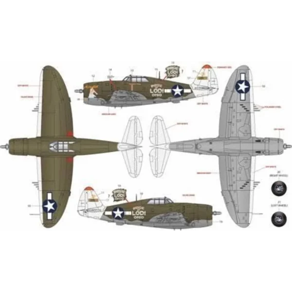 5303208-1 KINETIC - P-47D Razorback - K3208