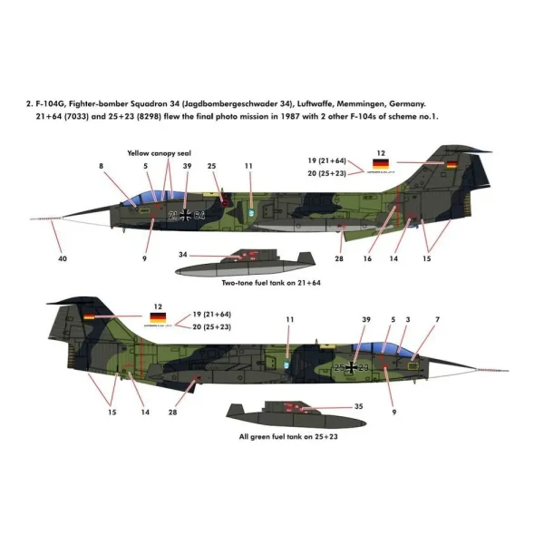 5348083-2 KINETIC - F-104G German Air Force and Marine - K48083