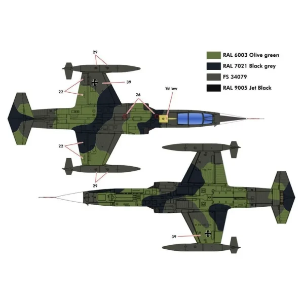 5348083-4 KINETIC - F-104G German Air Force and Marine - K48083