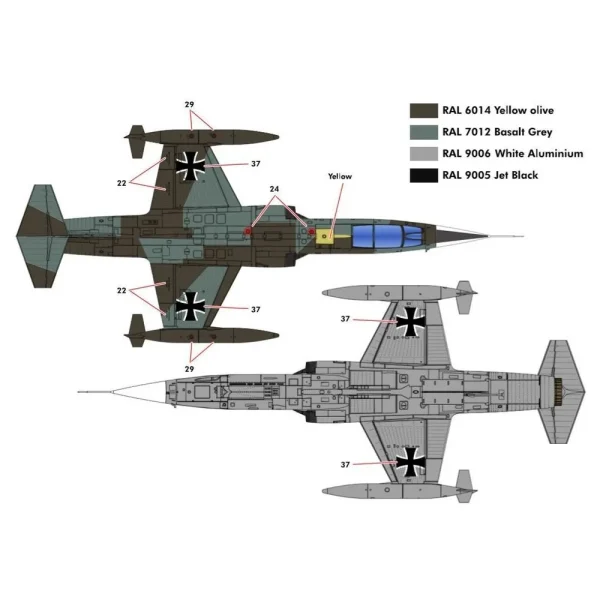 5348083-5 KINETIC - F-104G German Air Force and Marine - K48083