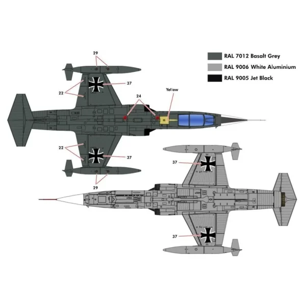 5348083-6 KINETIC - F-104G German Air Force and Marine - K48083
