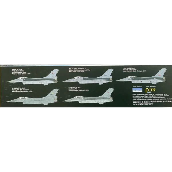 5348100-1 KINETIC - F-16A MLU Block 20 -Gold S - K48100