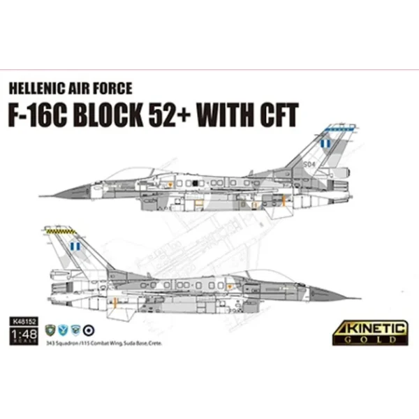 5348152 KINETIC - Hellenic Air Force F-16C Block 52 + with CFT - K48152
