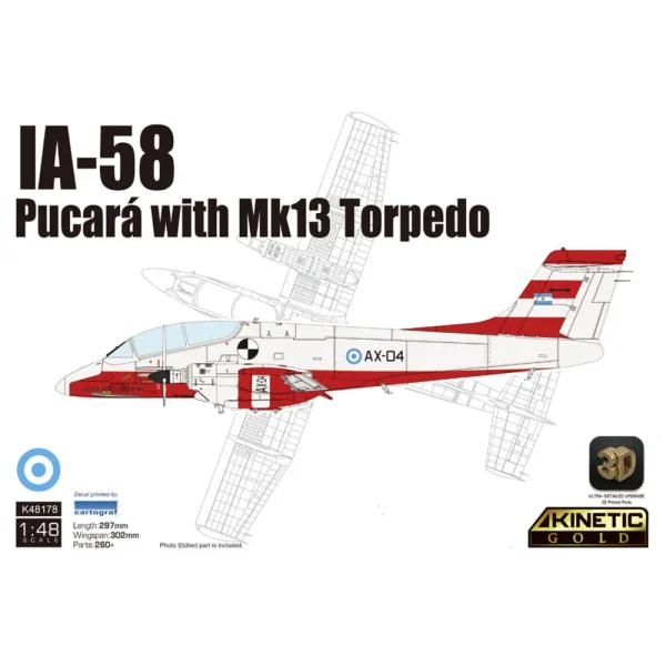 5348178 KINETIC - IA-58 Pucará with Mk13 Torpedo - K48178