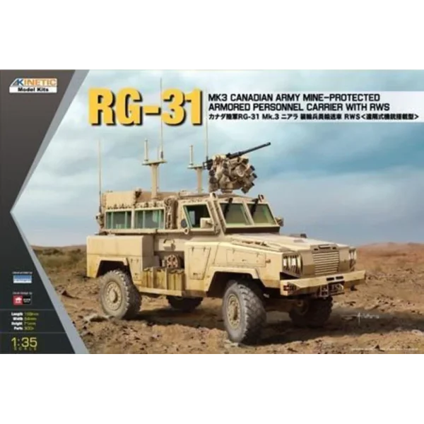 5361010 KINETIC - RG-31 MK3 Canada Army W/Crows - K61010