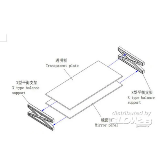 9368006-2 Master Tools - Mirror display stand - 08006