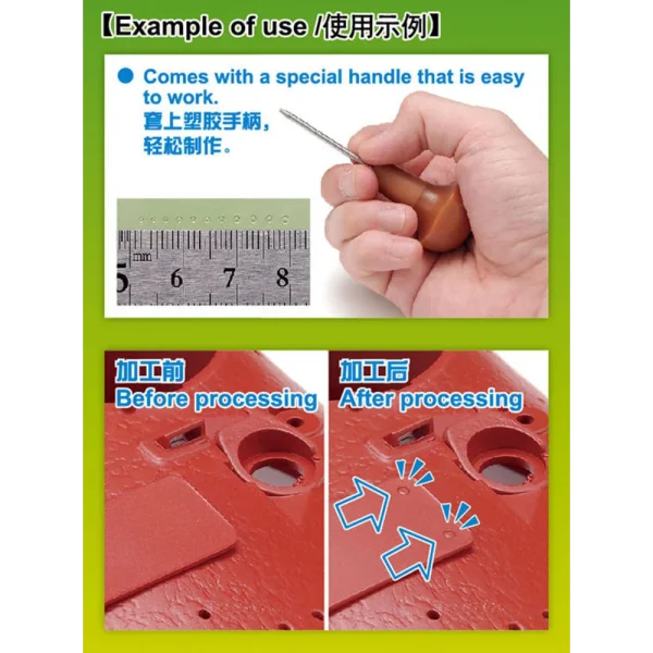 9368020-1 Master Tools - HG Micro Rivet Punch (23 Pcs , 0.25mm-1.35mm) - 08020