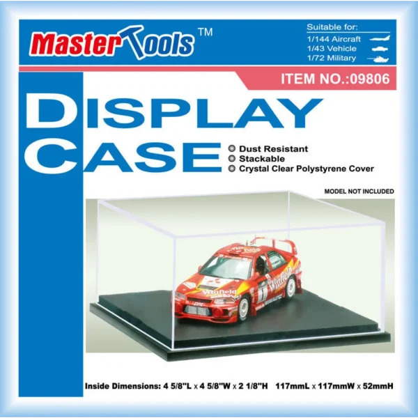 9369806 Master Tools - Acrylic Display Case 117 x 117 x 52mm - 09806