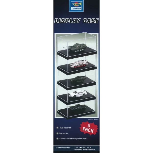 9369811 Master Tools - Acrylic Display Case 90 x 51 x 38mm (5 pcs) - 09811