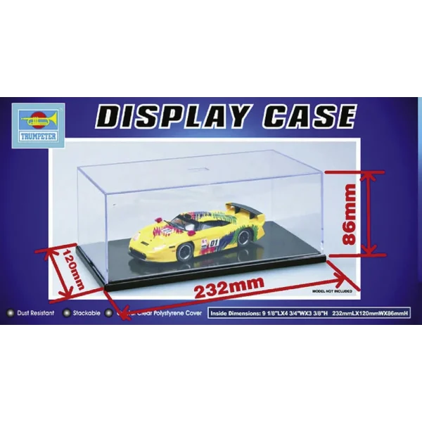 Master Tools - Acrylic Display Case 232 x 120 x 86mm 120x232x86mm - 09813