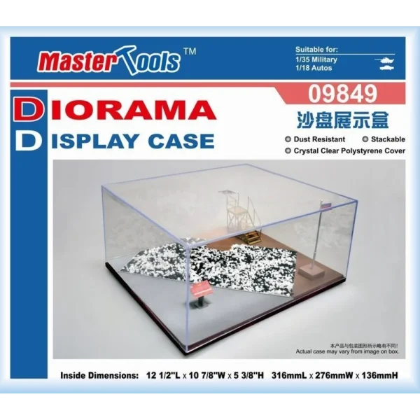 9369849 Master Tools - Acrylic Diorama Display Case 316 x 276 x 136mm - 09849