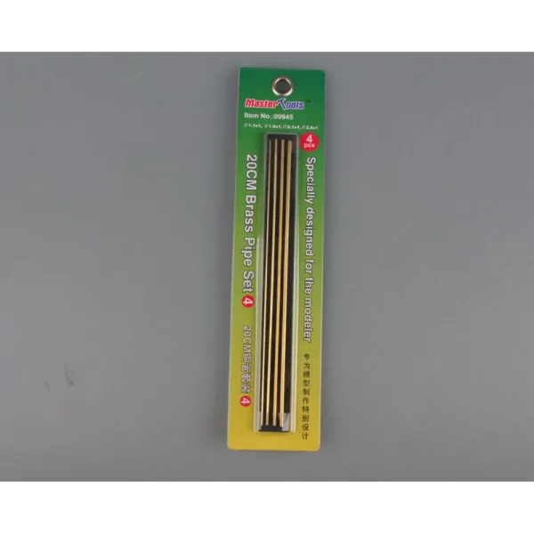 Master Tools - 20CM Brass Pipe / Messingrohr Set 4 - 09945