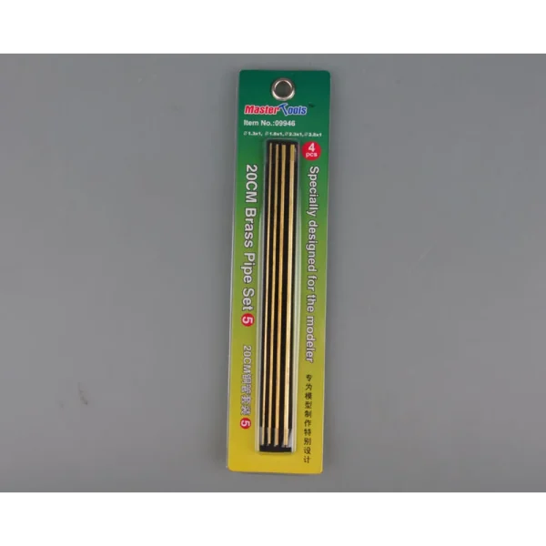 Master Tools - 20CM Brass Pipe / Messingrohr Set 5 - 09946