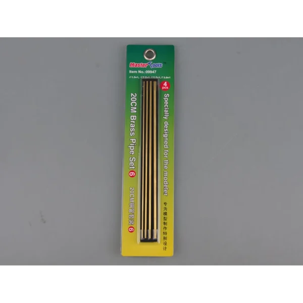 Master Tools - 20CM Brass Pipe / Messingrohr Set 6 - 09947