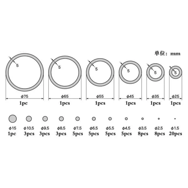 Master Tools - Plastic Circle Board C-set-0,3 mm - 09948