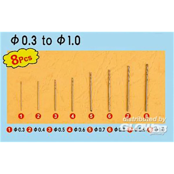 9369954-2 Master Tools - Twist Drilling Auger Bit set 1 (0,3-1,0) - 09954