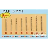 Master Tools - Twist Drilling Auger Bit set 3 (1,8-2,5) - 09956