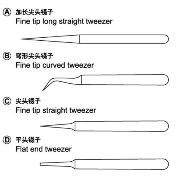 9369957-2 Master Tools - Tweezers set - 09957