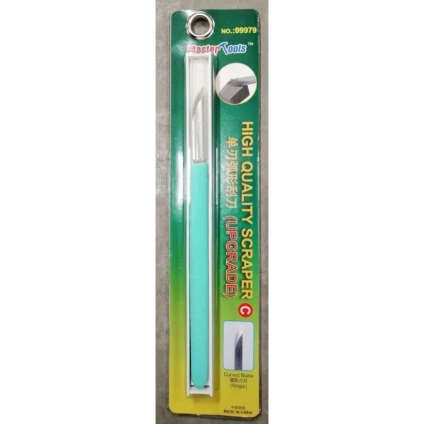 9369979 Master Tools - High Quality scraper - Upgrade/Single Curved Blade - 09979