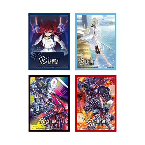 GCG-S02-00 Gundam Card Game – Official Card Sleeves 02 – NU Gundam vs Sazabi – 70 Sleeves